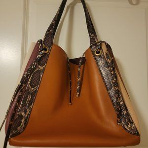 COACH Harmony Hobo in Colorblock Snakeskin